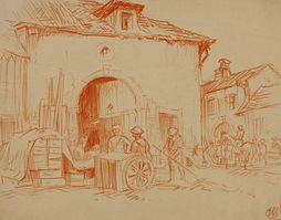 Two Soldiers in a Village