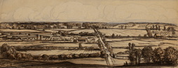 View Of Countryside From Hill