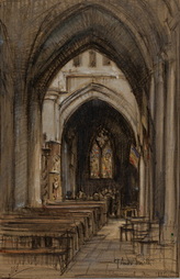 Interior of the Church at Chaumont
