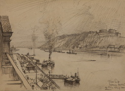 Coblenz - The Rhine From My Hotel Window