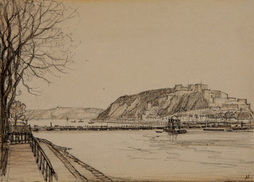 The Pontoon Bridge Across The Rhine