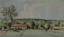 Village Scene with Tents