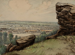 Rock Formations on Hill ...