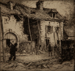 Soldiers in a Ruined Town