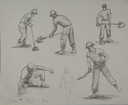 Sketches of Engineers in Panama