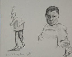 Sketches for Guantanamo Bay Painting