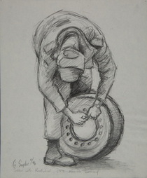 Soldier with Roadwheel