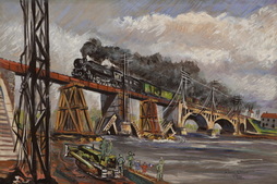 Train Crossing the Moselle