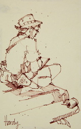 Army Artist At Work