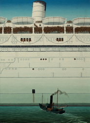 Queen Elizabeth Arriving