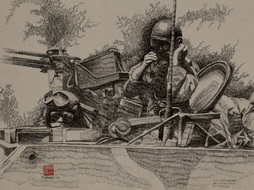 A.p.c. Crew Members Wait On The Opfor