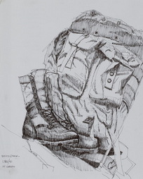 Ruck Sack And Jump Boots
