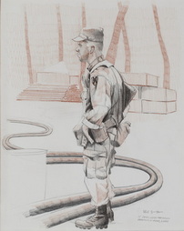 Lt Checks Water Purification Operations