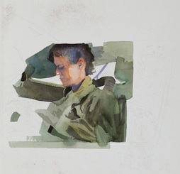 Unfinished Painting of Female Helicopter...