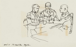 Sketch, Soldiers in PX Snack Bar