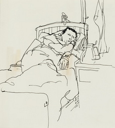 Sketch, Patient in 44th Surgical...