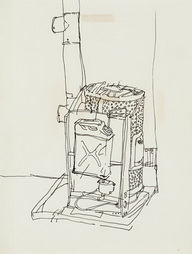 Sketch of Space Heater at Camp Howze