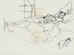 Sketch of Patient at the...