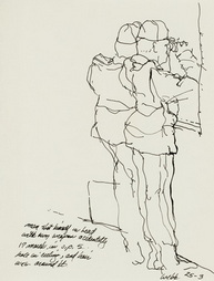 Sketch of Two Soldiers Looking...