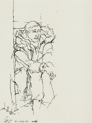 Sketch of Soldier in Winter Gear