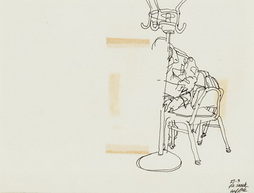 Sketch of Soldier in PX Snackbar