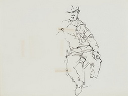 Sketch of KATUSA Guard at...