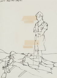 Sketch of Red Cross Nurse...