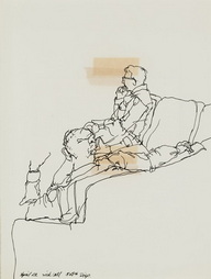Sketch of Soldiers at Sick Call