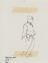 Sketch of North Korean Guard at O.P. 5