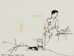 Sketch of Medic at Blood Drive