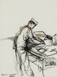 Sketch of Korean Baker in...