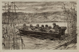 Storm Boat Training On Meuse...