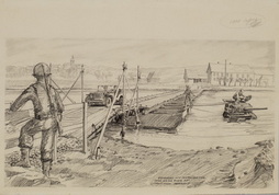 Reinforced Heavy Ponton Bridge Over...