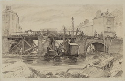 Timber Trestle Bridge At Ambrieres...