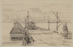 Reinforced Heavy Ponton Bridge Over...