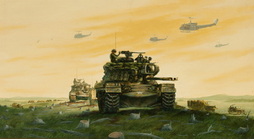Watching Over The Tay Ninh Convoy