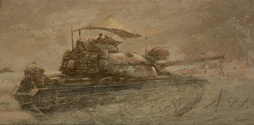 M-48 Tank In The Dust