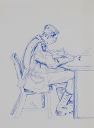 Soldier Writing