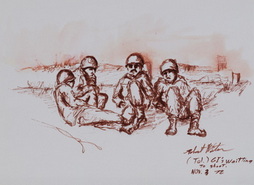 GI's Waiting to Shoot