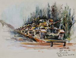Tanks Being Moved By Train