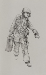 Soldier Carrying Gas Can