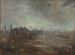 Battle Scene with Barbed Wire