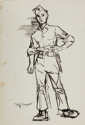 Sketch Of A Staff Sergeant