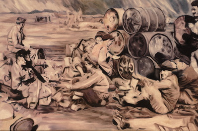 250th Coast Artillery Corps Regiment in 1943 on Amchitka Island in the Aleutians