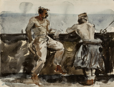 Two American Soldiers on Caribbean Convoy