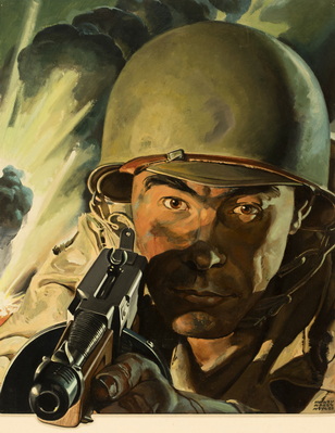 Soldier With Sub Machine Gun