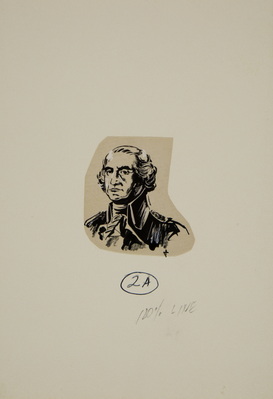 Sketch of George Washington for The United States Army Perspectives and Object