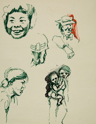 Sketches of Soldiers and Civilians