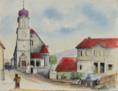 Meisengutt Village Centre, Alsace, France