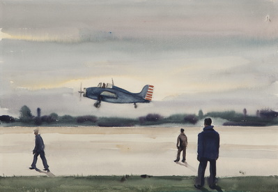 Plane Landing, Naval Air Station